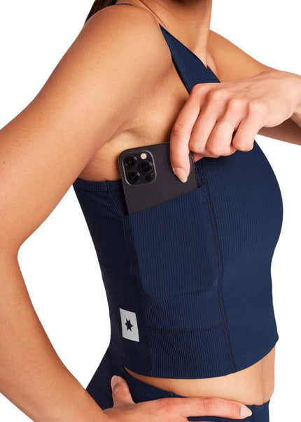 Saysky | Combat Rib Crop Top | Damen | Blau