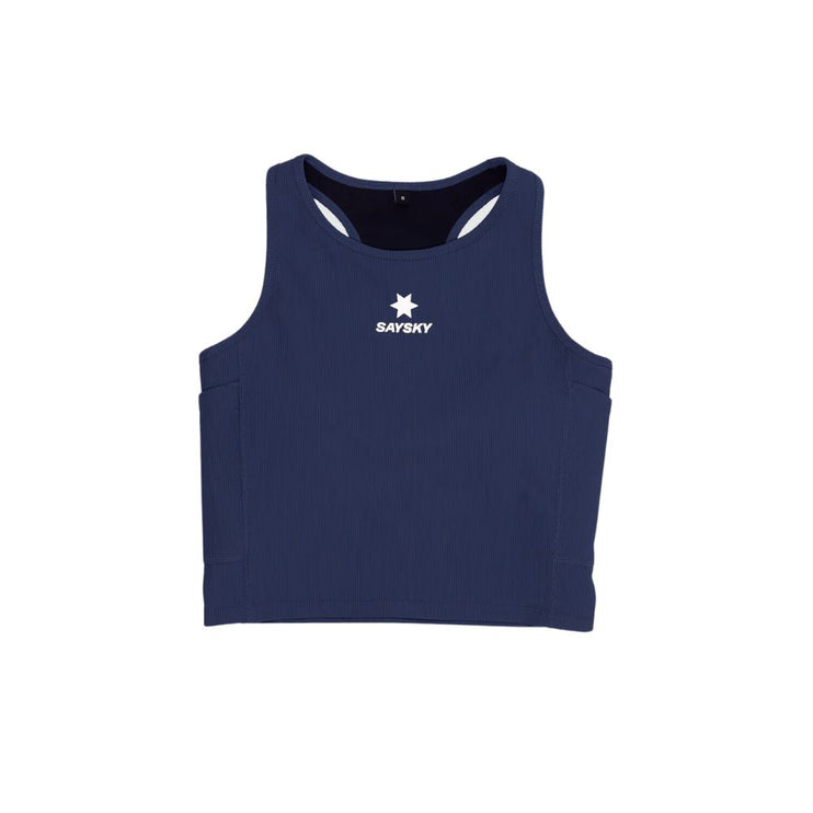 Saysky | Combat Rib Crop Top | Dames | Blue