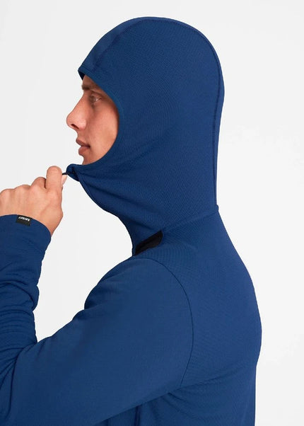 Saysky | Combat Half Zip | Fleece Hoodie | Heren | Blue