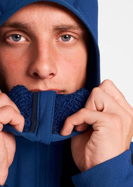 Saysky | Combat Half Zip | Fleece Hoodie | Heren | Blue