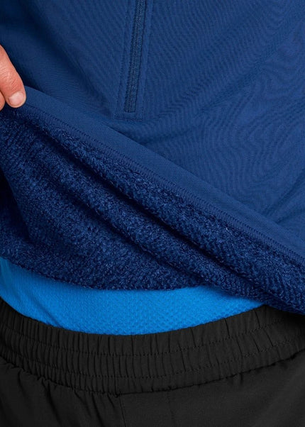 Saysky | Combat Half Zip | Fleece Hoodie | Heren | Blue