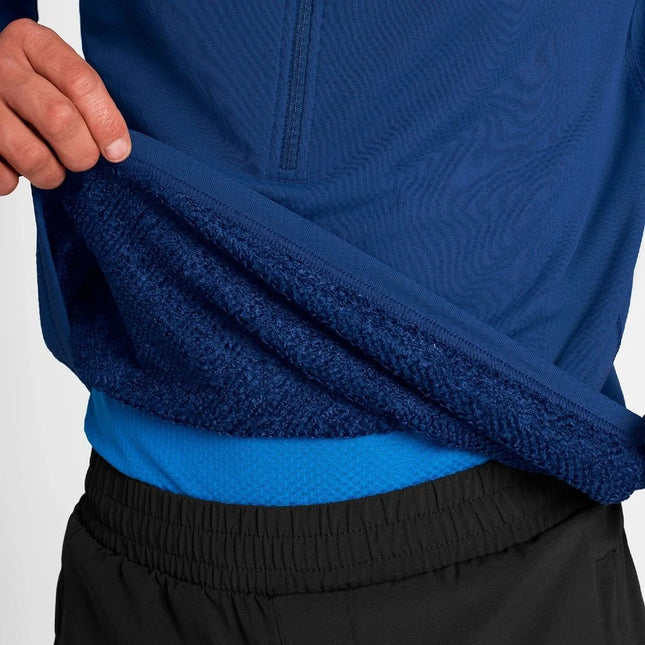 Saysky | Combat Half Zip | Fleece Hoodie | Heren | Blue