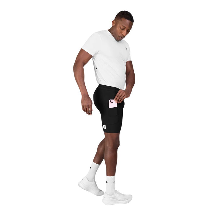 Saysky | Combat+ Rib Short Tights 8'' | Black | Heren