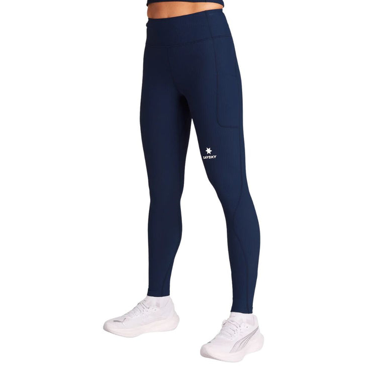 Saysky | Combat+ Rib Long Tights | Ladies | Blue