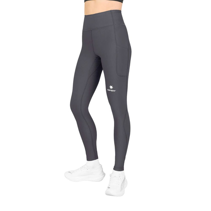 Saysky | Combat+ Rib Long Tights | Dames | Grey