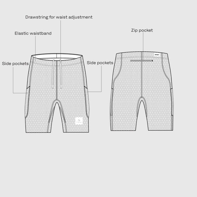 Saysky | Combat+ Short Tights 9'' | Heren | Olive Green