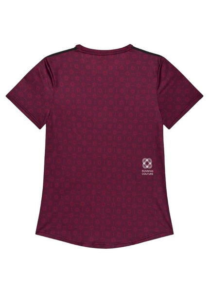 Saysky | Couture Combat T-Shirt | Dames | Burgundy AOP