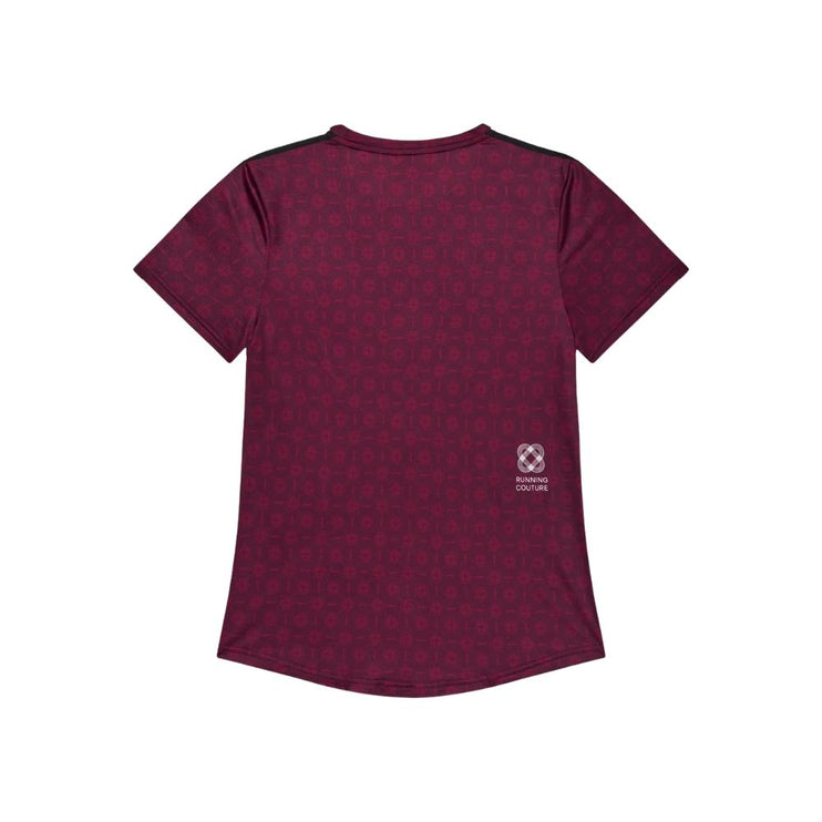 Saysky | Couture Combat T-Shirt | Dames | Burgundy AOP