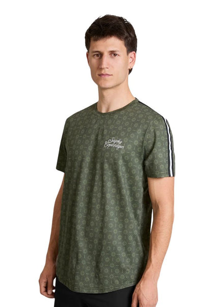 Saysky | Couture Combat T-Shirt | Herren | Grün AOP
