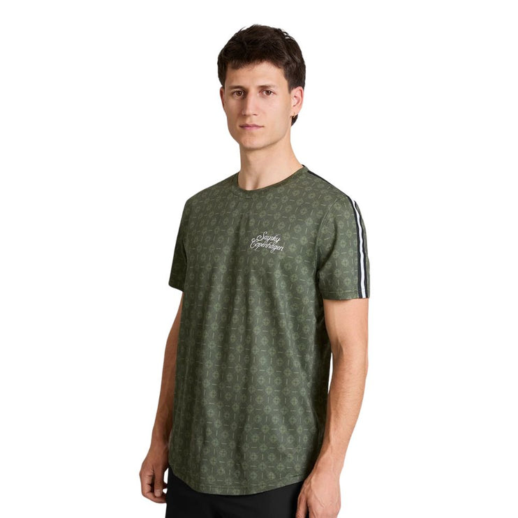 Saysky | Couture Combat T-Shirt | Heren | Green AOP