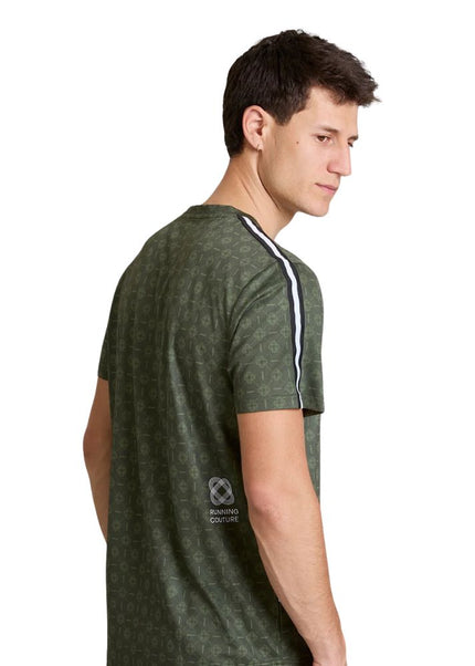 Saysky | Couture Combat T-Shirt | Herren | Grün AOP