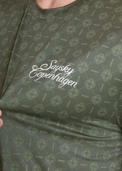 Saysky | Couture Combat T-Shirt | Herren | Grün AOP