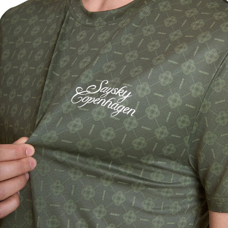 Saysky | Couture Combat T-Shirt | Heren | Green AOP
