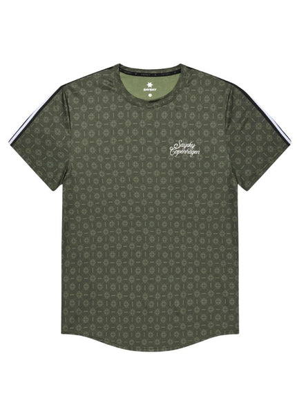 Saysky | Couture Combat T-Shirt | Herren | Grün AOP