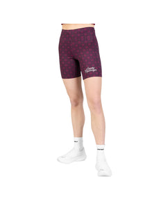 Saysky | Couture Combat+ Short Tight 7'' | Dames | Burgundy AOP