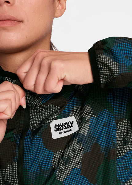 Saysky | Flower Pace Jacket | Blue AOP | Dames