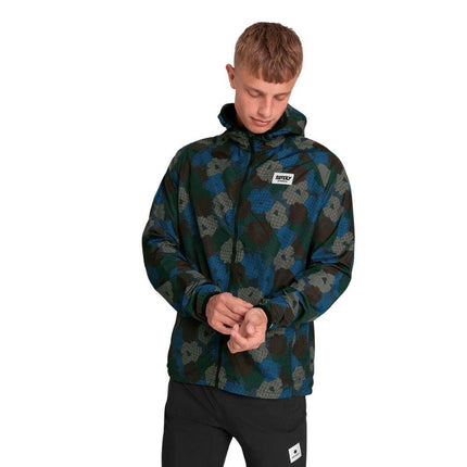 Saysky | Flower Pace Jacket | Blue AOP | Heren