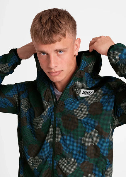 Saysky | Flower Pace Jacket | Blue AOP | Heren