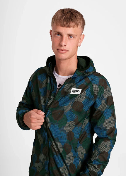 Saysky | Flower Pace Jacket | Blue AOP | Heren
