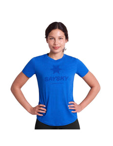 Saysky | Logo Combat Pro T-Shirt | Dames | Blue