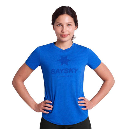 Saysky | Logo Combat Pro T-Shirt | Dames | Blue