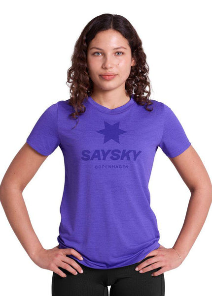 Saysky | Logo Combat Pro T-Shirt | Dames | Purple
