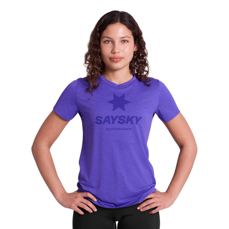 Saysky | Logo Combat Pro T-Shirt | Dames | Purple