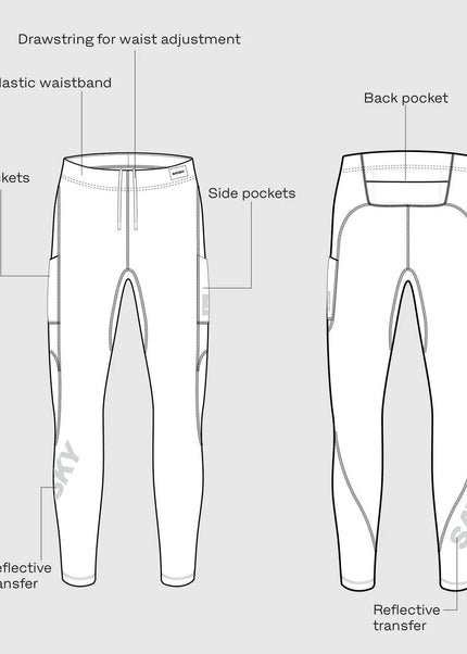 Saysky | Logo Motion+ Long Tights | Heren | Black