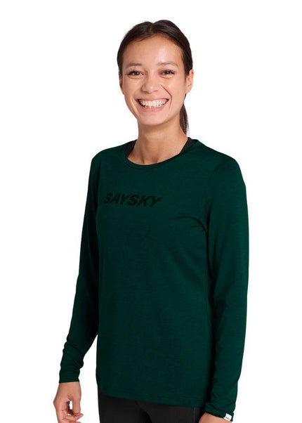 Saysky | Logo Pace Long Sleeve | Dames | Green
