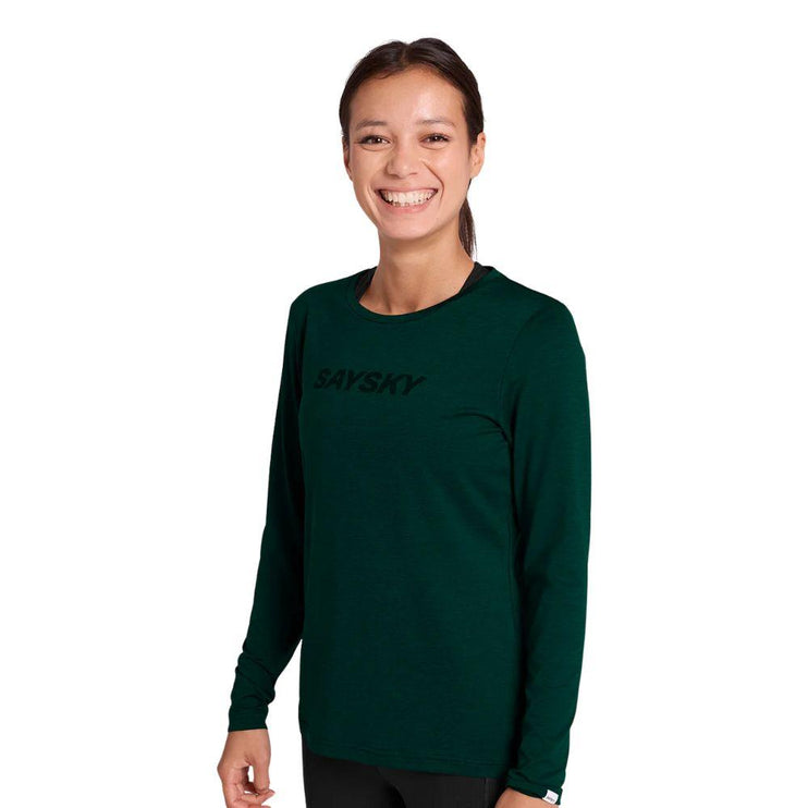 Saysky | Logo Pace Long Sleeve | Dames | Green