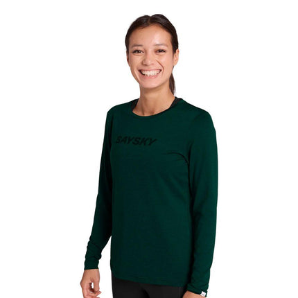 Saysky | Logo Pace Long Sleeve | Dames | Green