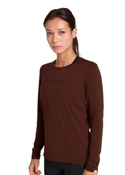 Saysky | Logo Pace Long Sleeve | Dames | Red