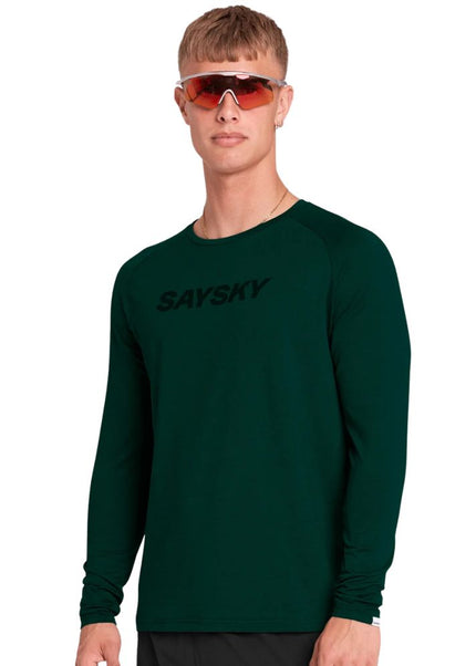 Saysky | Logo Pace Long Sleeve | Herren | Grün