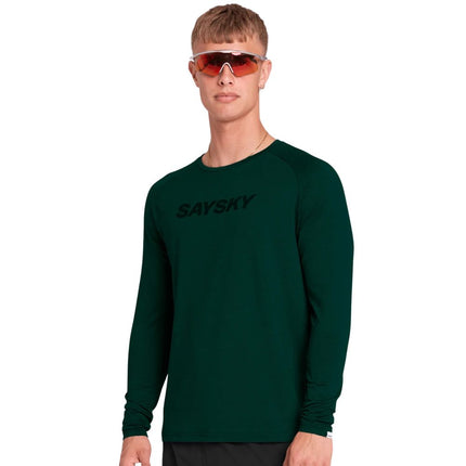 Saysky | Logo Pace Long Sleeve | Herren | Grün