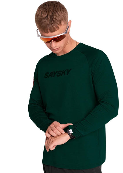 Saysky | Logo Pace Long Sleeve | Herren | Grün