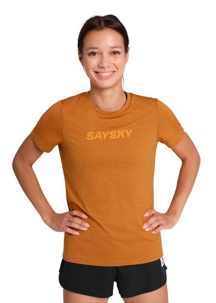 Saysky | Logo Pace T-Shirt | Dames | Orange