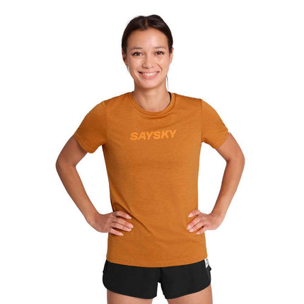 Saysky | Logo Pace T-Shirt | Dames | Orange