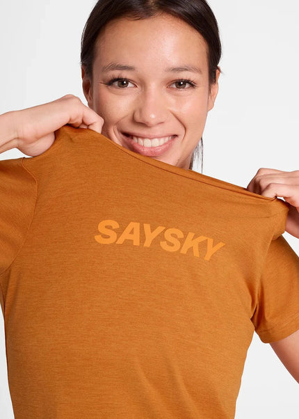 Saysky | Logo Pace T-Shirt | Dames | Orange
