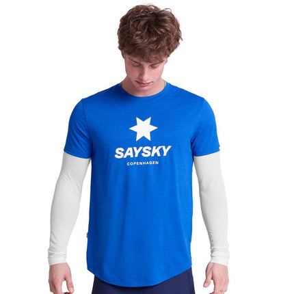 Saysky | Logo Combat Pro T-Shirt | Blue | Heren