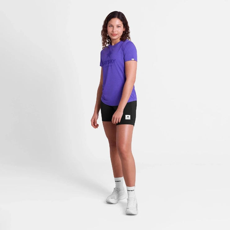 Saysky | Logo Combat Pro T-Shirt | Dames | Purple