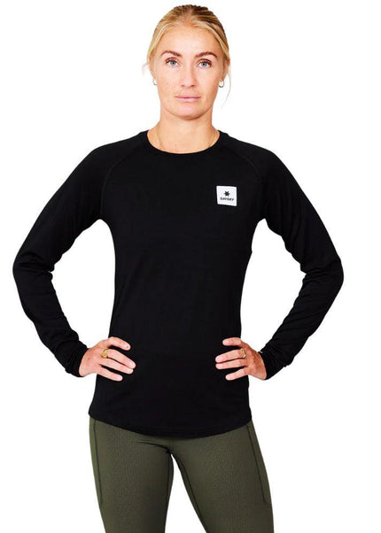 Saysky | Merino Base Longsleeve | Dames | Black