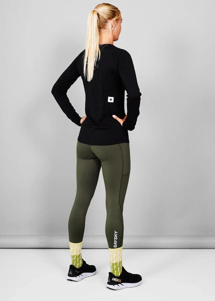 Saysky | Merino Base Longsleeve | Dames | Black