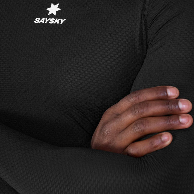 Saysky | Mesh Base Layer Long Sleeve | Unisex | Black