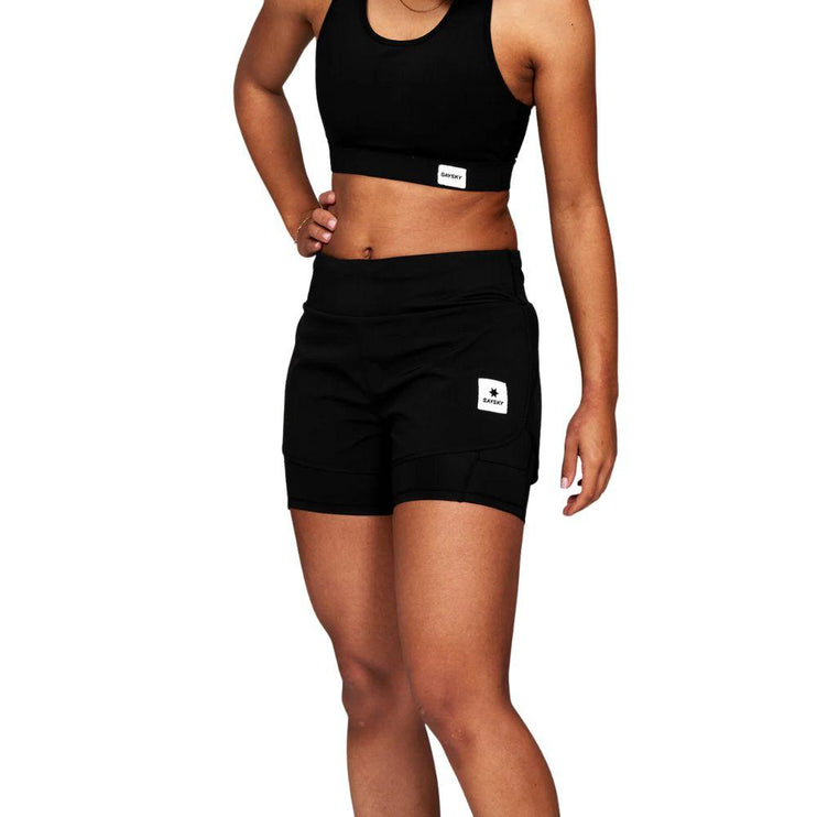 Saysky | Pace 2-in-1 Shorts 3'' | Dames | Black