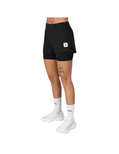 Saysky | Pace 2-in-1 Shorts 3'' | Damen | Schwarz