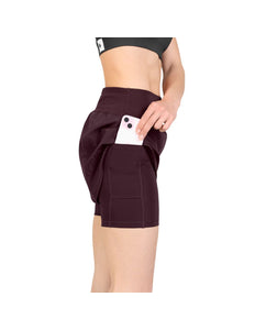 Saysky | Pace 2-in-1-Shorts 3'' | Damen | Burgunderrot