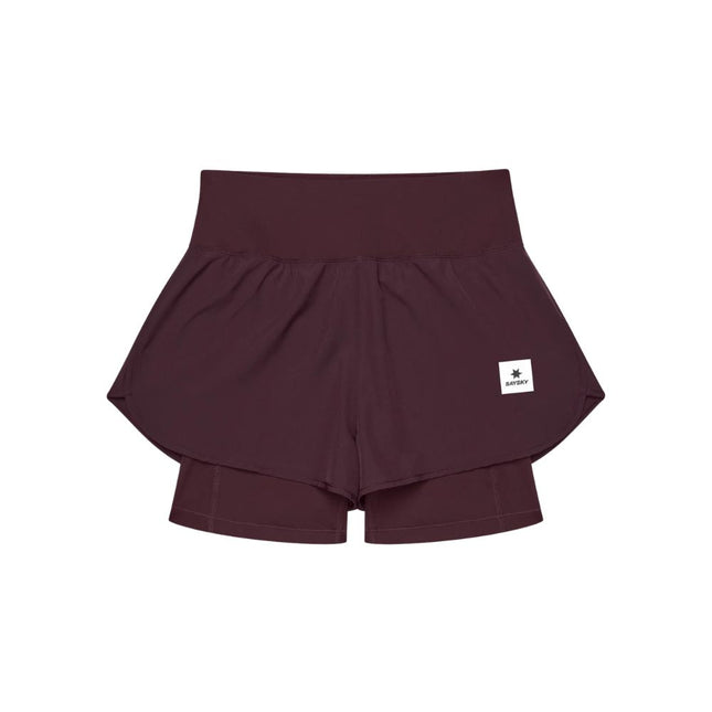 Saysky | Pace 2-in-1 Shorts 3'' | Women's | Burgundy