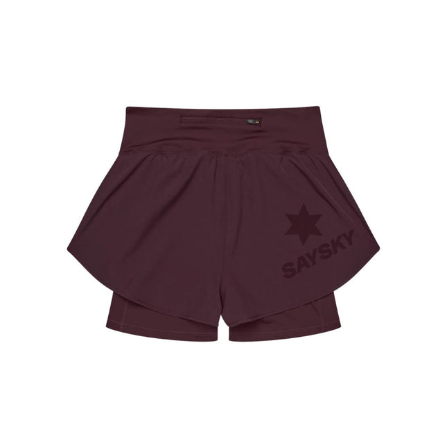 Saysky | Pace 2-in-1 Shorts 3'' | Women's | Burgundy