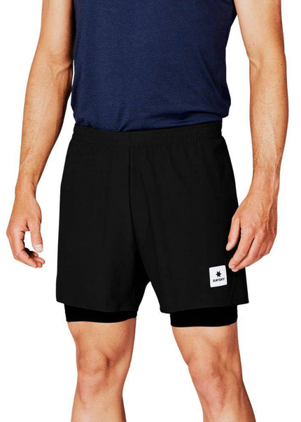 Saysky | Pace 2-in-1 Shorts 5'' | Heren | Black