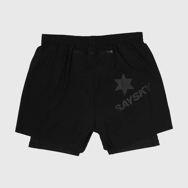 Saysky | Pace 2-in-1 Shorts 5'' | Heren | Black